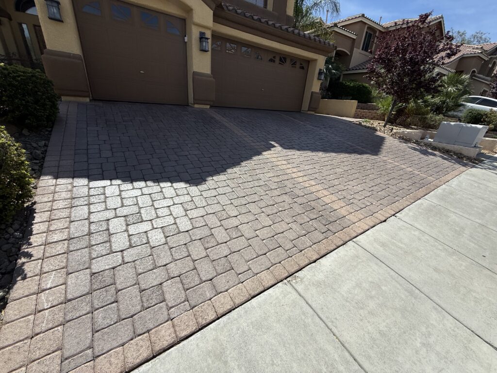 A Sealed Paver Driveway in Las Vegas