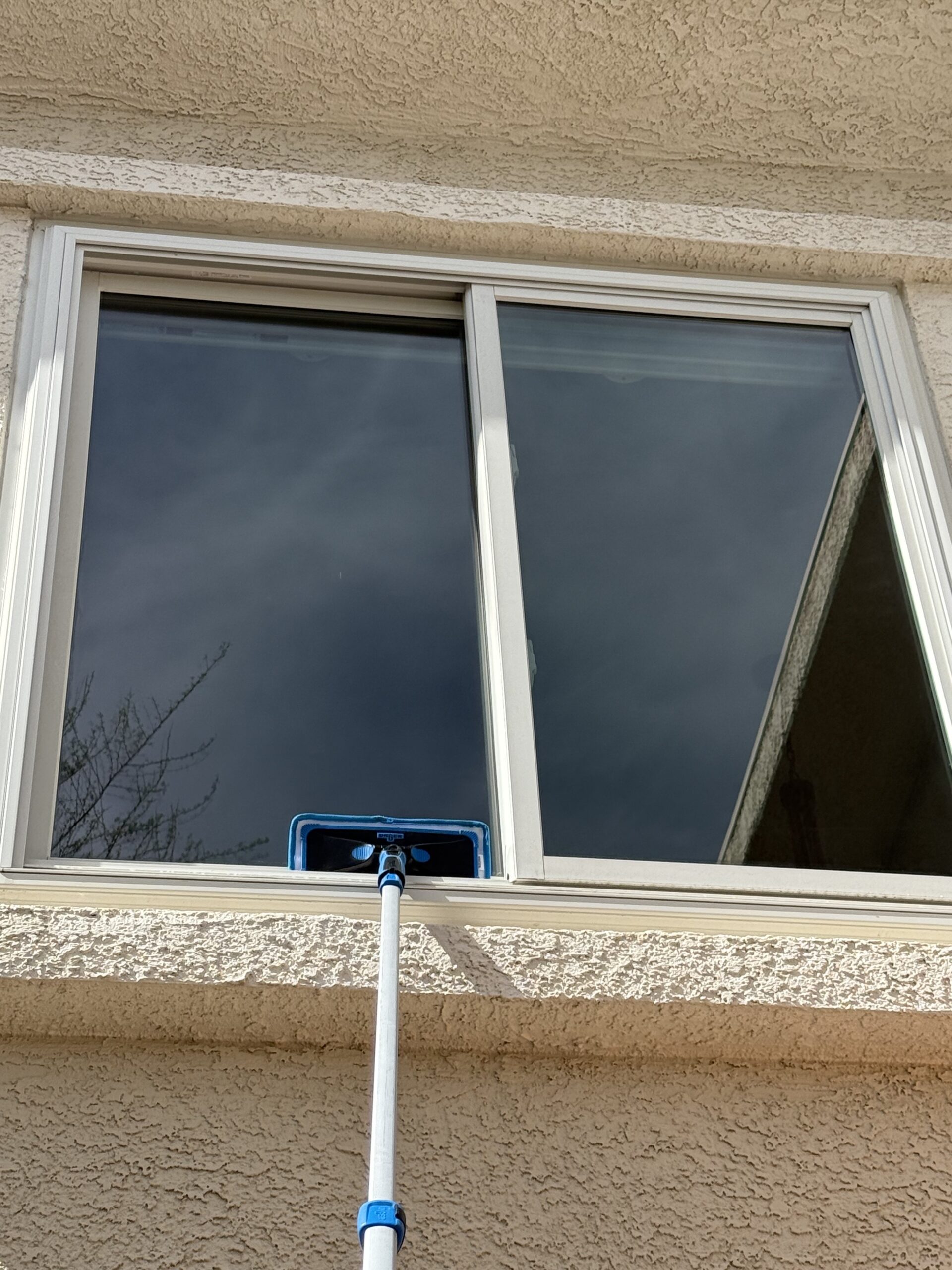 Cleaning and washing a window in Las Vegas